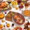 50 Sets Thanksgiving Paper Plates(Brown)8.03 x 7.44 x 3.5 inches